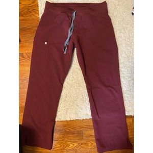 Figs scrubs - Burgundy Kade - Petite scrub pants